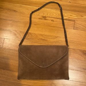 J Crew Suede Envelope Clutch